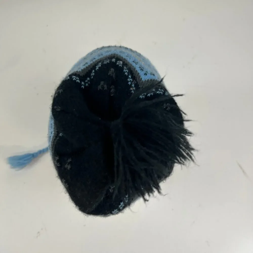 UNC North‎ Carolina Tarheels Winter Aviator Style Hat Cap Blue  Pom OS - Picture 5 of 16